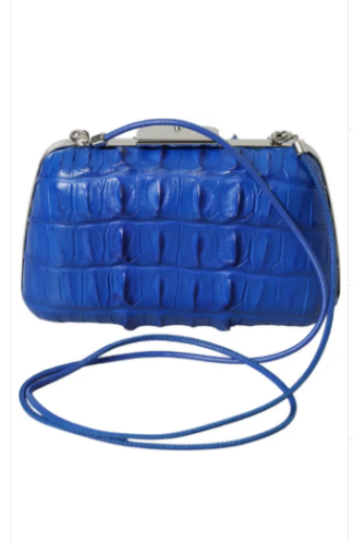 BALENCIAGA Crocodile Leather Evening Clutch