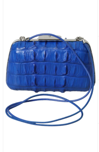 BALENCIAGA Crocodile Leather Evening Clutch