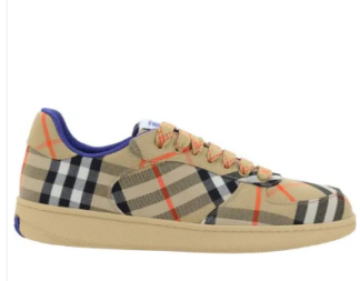 Burberry Beige Polyester Low Top Sneakers