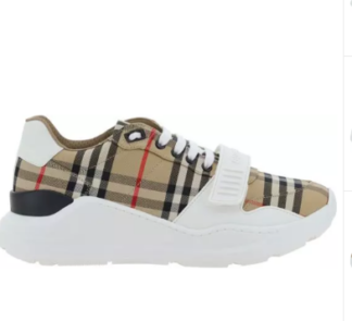 Burberry Beige Rubber Athletic Sneakers