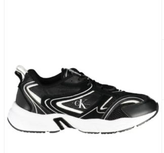 Calvin Klein  Black Polyurethane Men’s Sneaker