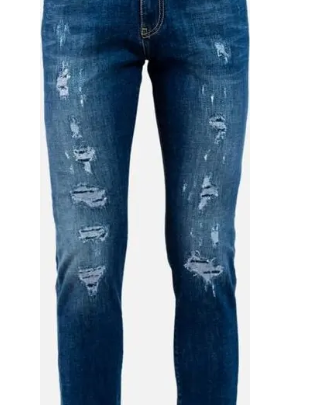 GAS Blue Cotton Slim Fit Jeans – Men