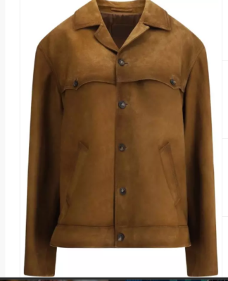 Prada  Brown Leather Jacket