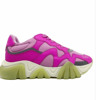 Multicolor Leather Chunky Sneakers