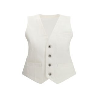 White Cotton Waistcoat
