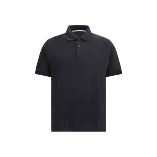 Black Cotton Polo Shirt