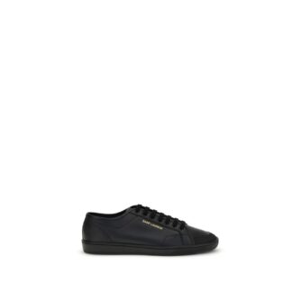 Black Calf Leather Bos Taurus Low Top Sneakers