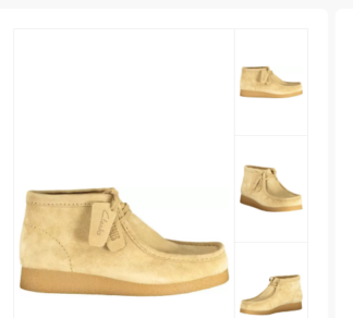 Clarks  Beige Suede Men Sneaker