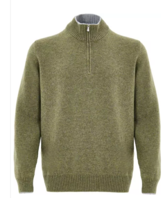 Gran Sasso  Green Wool Turtleneck
