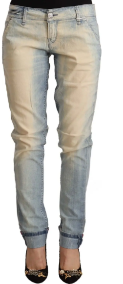 ACHT Light Blue Washed Skinny Jeans