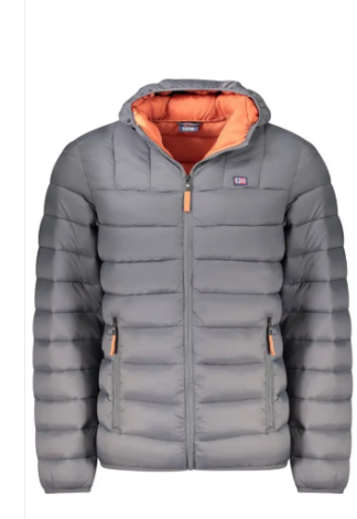 Norway 1963  Gray Polyamide Men Jacket SKU NO-39343