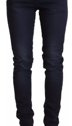 ACHT Blue Washed Slim-Fit Jeans