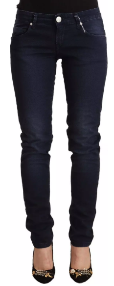 ACHT Blue Washed Slim-Fit Jeans