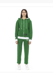 Baldinini Trend Green Cotton Women’s Sweater