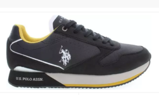 U.S. POLO ASSN.  Black Polyester Men Sneaker
