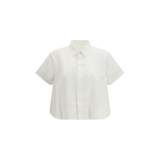 White Cotton Shortsleeve Shirt