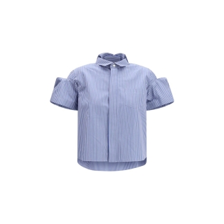 Blue Polyester Shortsleeve Shirt