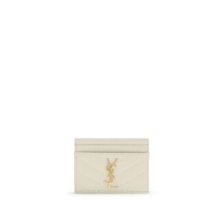 Beige Calf Leather Bos Taurus Wallet