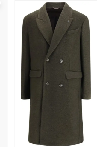 Cruna  Bicolor Fleece Wool Coat