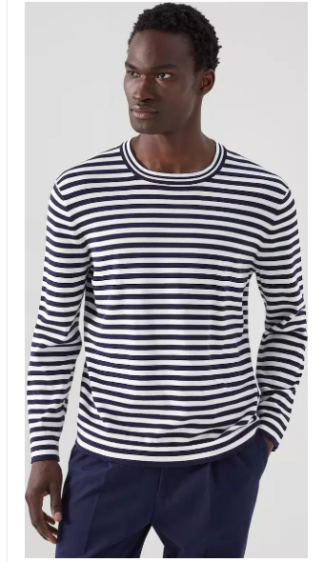 Brunello Cucinelli  Navy Blue Cotton Sweatshirt