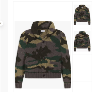 Rhude  Green Fibres Cardigan